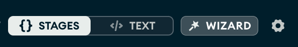 Toggle on stage view mode